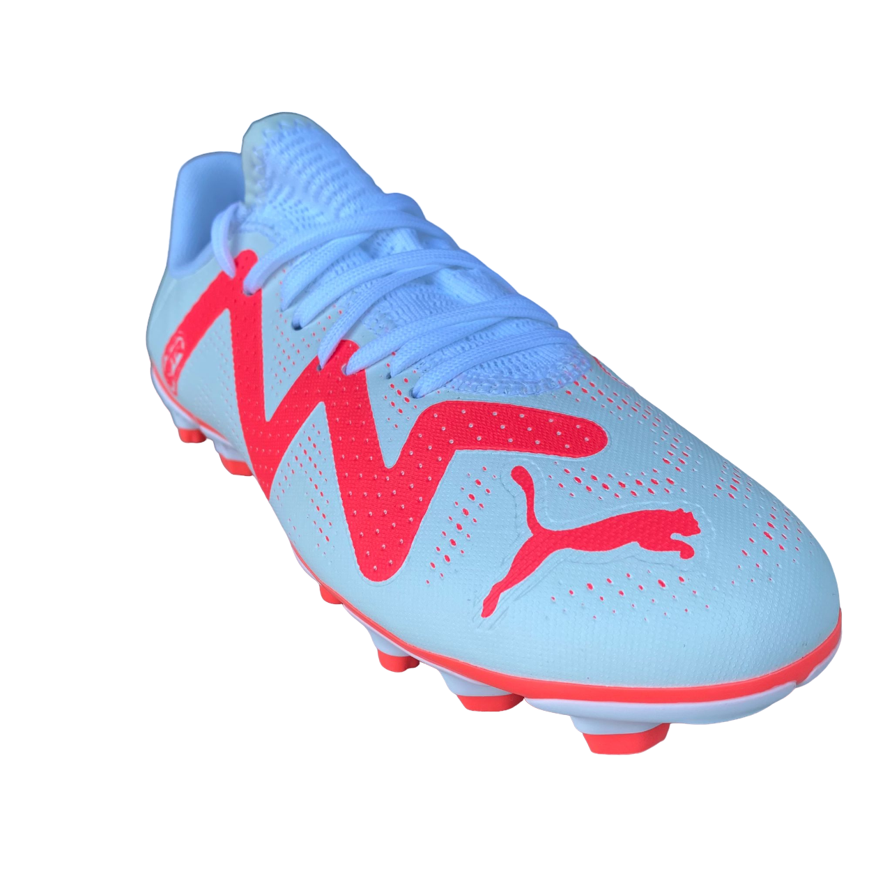 Puma Boy's Football Boot Future Play FG/AG 107388 01 white-orchid
