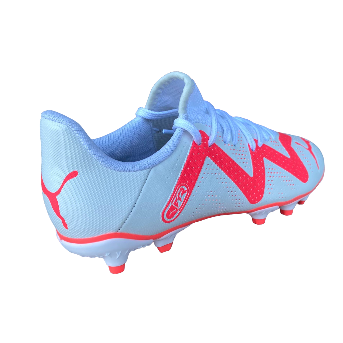 Puma Boy's Football Boot Future Play FG/AG 107388 01 white-orchid