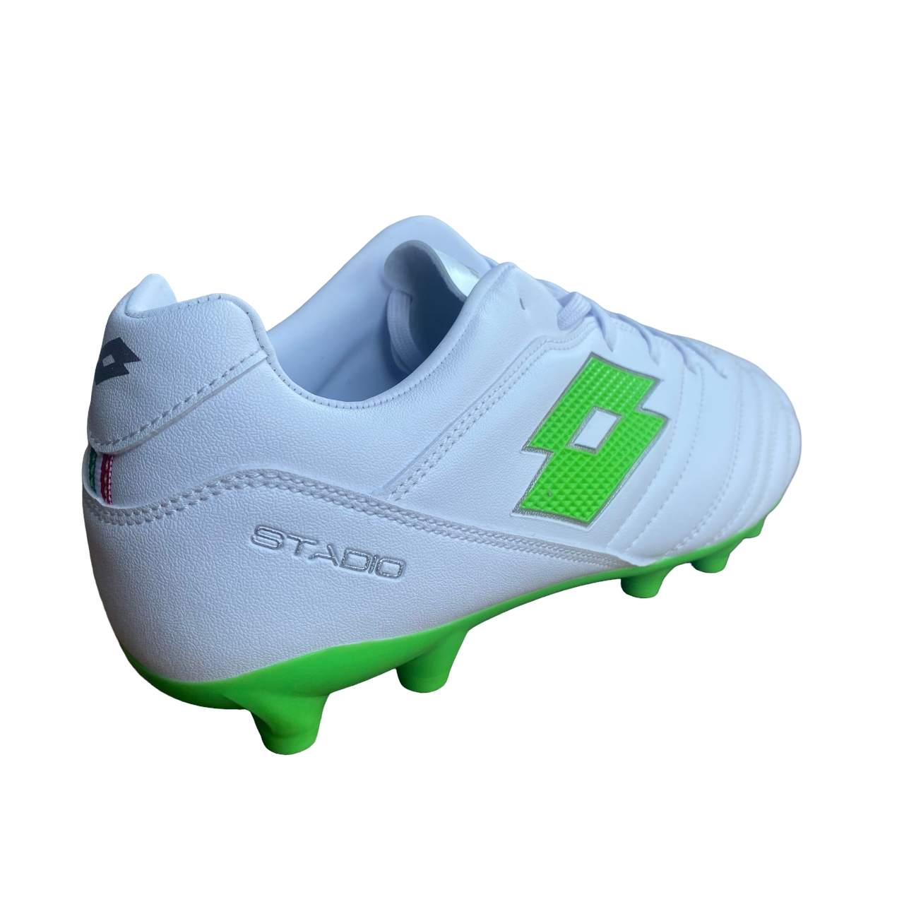 Lotto Boy's Football Boot Stadio 705 FG 219547 1NJ White-Green