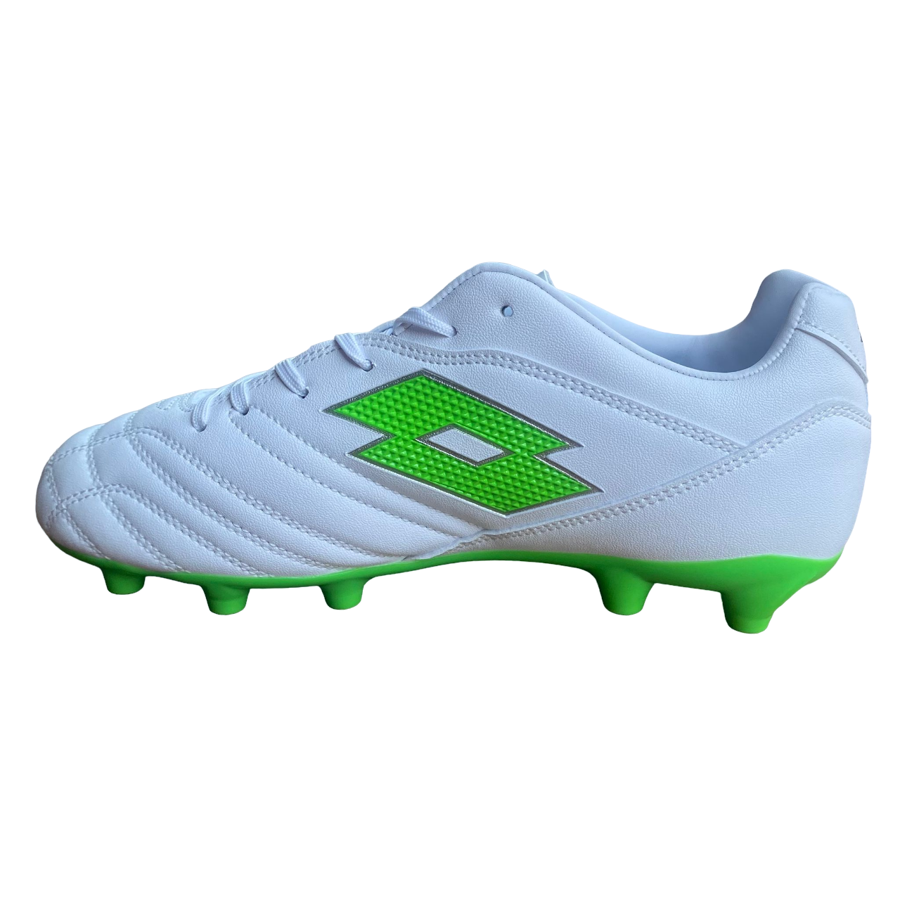 Lotto Boy's Football Boot Stadio 705 FG 219547 1NJ White-Green