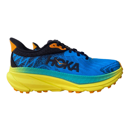 Hoka One One Challenger 7 1134497/DBEPR blue-yellow mountain running shoe