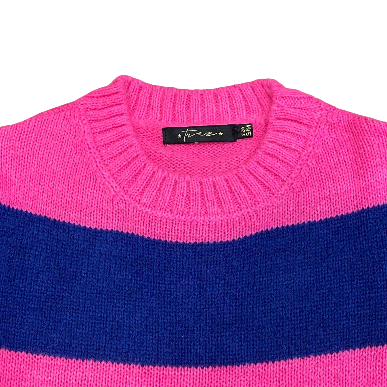 Trez maglia da donna manica lunga Maha-ALV M47196-571 fuxia-blu