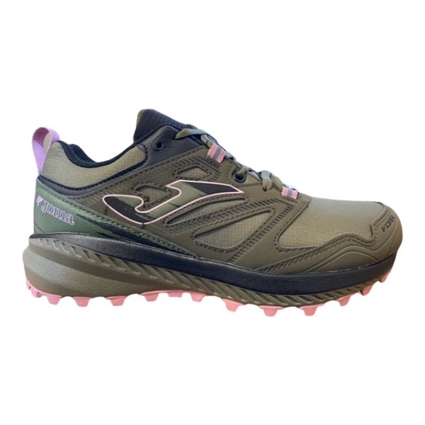 Joma Women's Trail Running Shoe Vora Aislatex TKVOLW2123 Khaki Pink