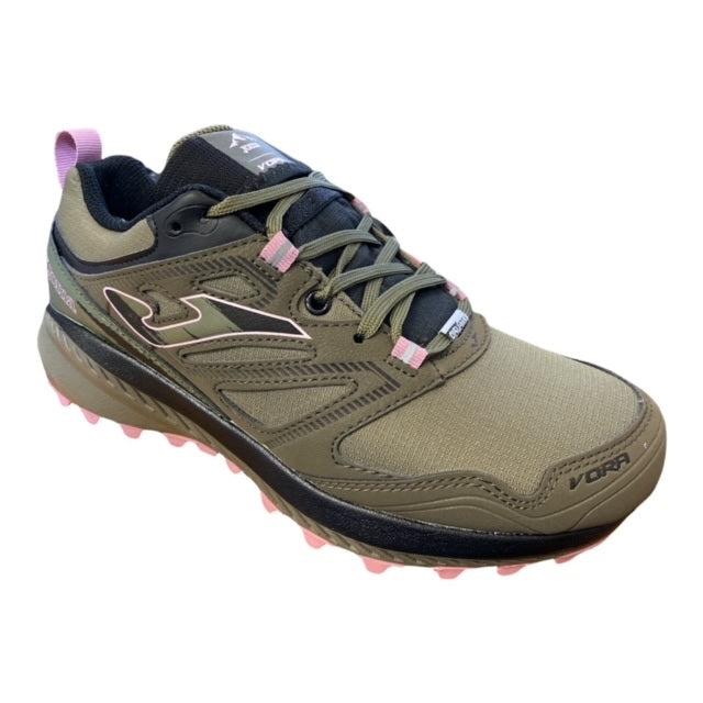 Joma Women's Trail Running Shoe Vora Aislatex TKVOLW2123 Khaki Pink
