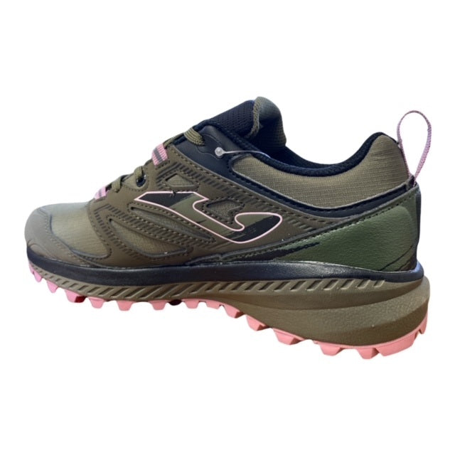 Joma Women's Trail Running Shoe Vora Aislatex TKVOLW2123 Khaki Pink