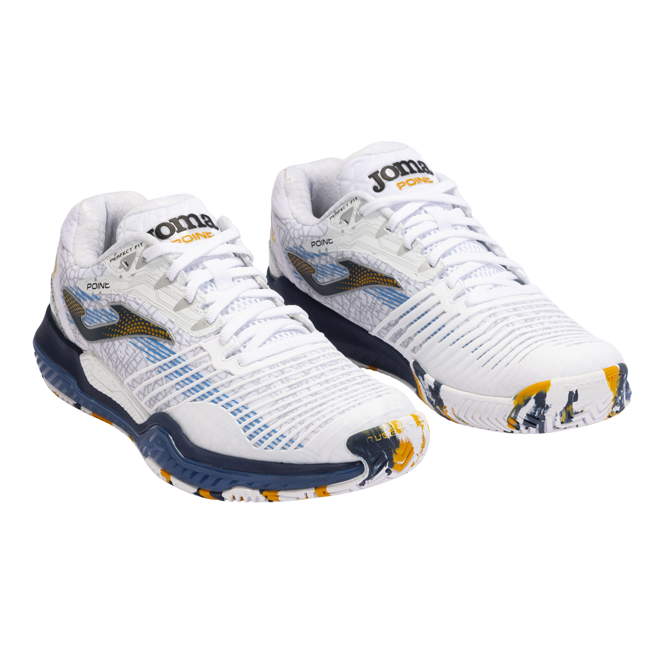 Joma Point Men Argilla 2402 Scarpe Tennis Uomo Bianco Blu - TPOINTM2402