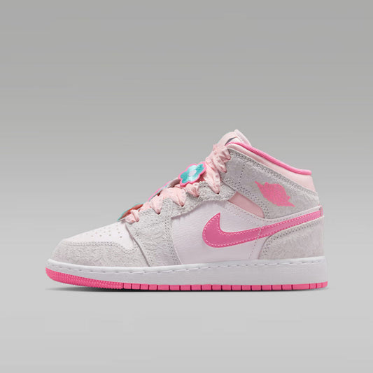 Jordan Lifestyle Sneakers Donna Air Jordan 1 Mid Alt SE Grigio Rosa - II0592-001