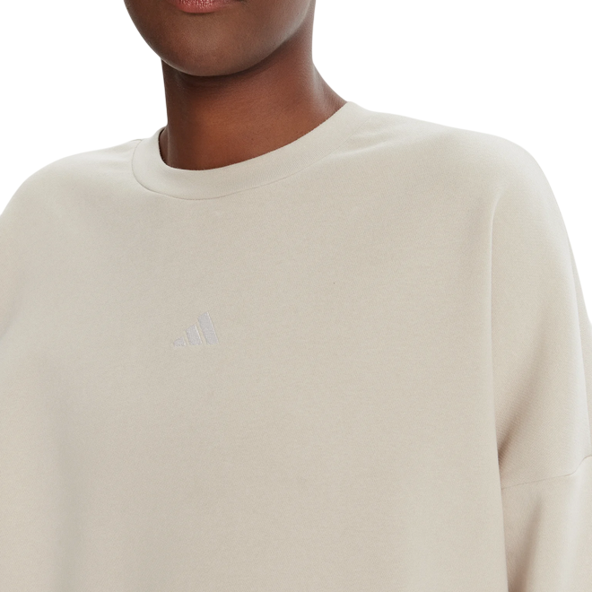 Adidas Essentials Small Logo Feelcozy Hoodie JI6069 Beige