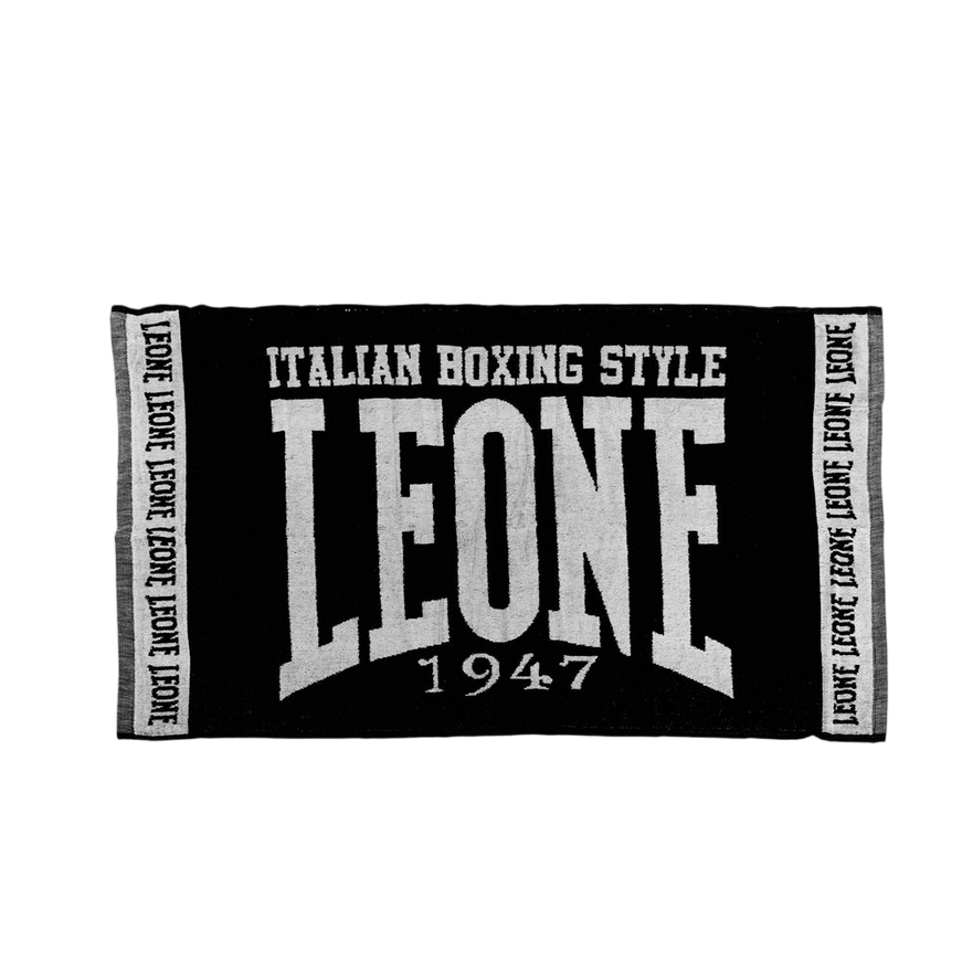 Leone Boxing Towel AC914 Black - 100% Cotton Terry