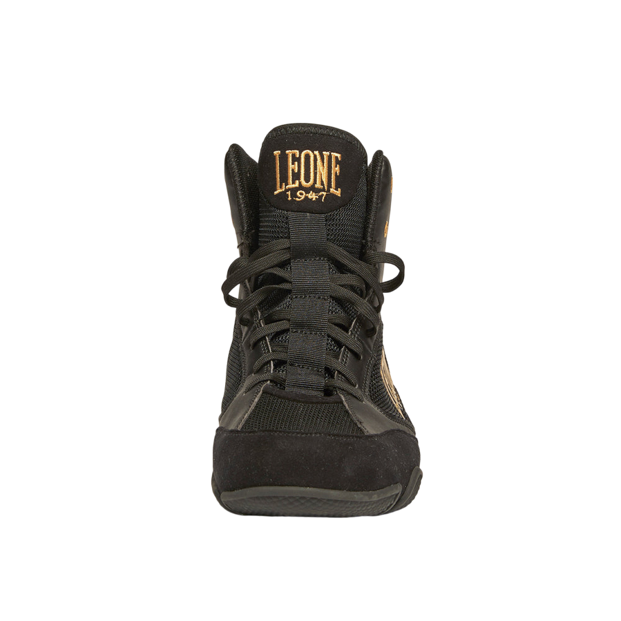 Leone 1947 Stivaletti Premium CL110 Nero – Scarpe da Boxe Unisex, Comfort e Stabilità