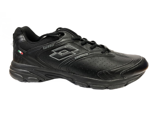 Lotto Bristol IV Lth L6688 Men's Leather Running Walking Sneakers Black
