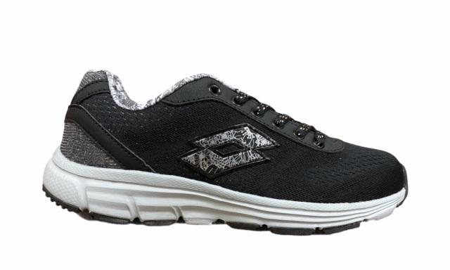 Lotto Superlight One - Women's Lightweight Running Shoe Black Silver