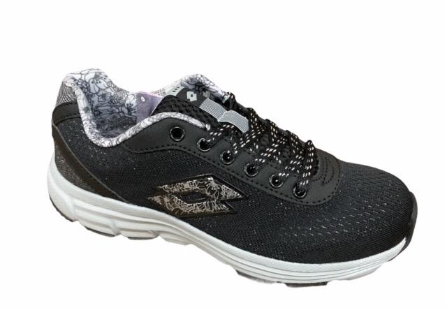 Lotto Superlight One - Women's Lightweight Running Shoe Black Silver