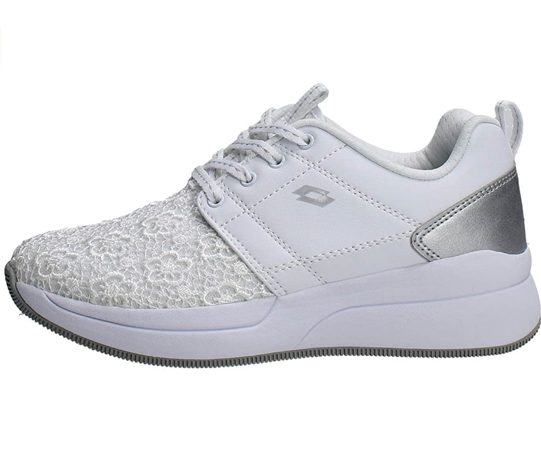 Lotto Iris II Amf S7660 Women's Walking Sneakers White Silver - 8059136444631