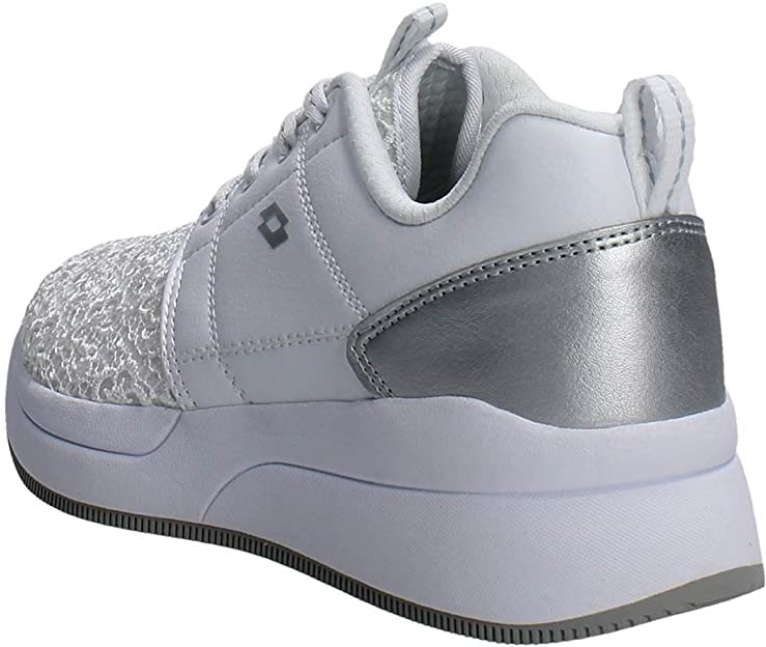 Lotto Iris II Amf S7660 Women's Walking Sneakers White Silver - 8059136444631