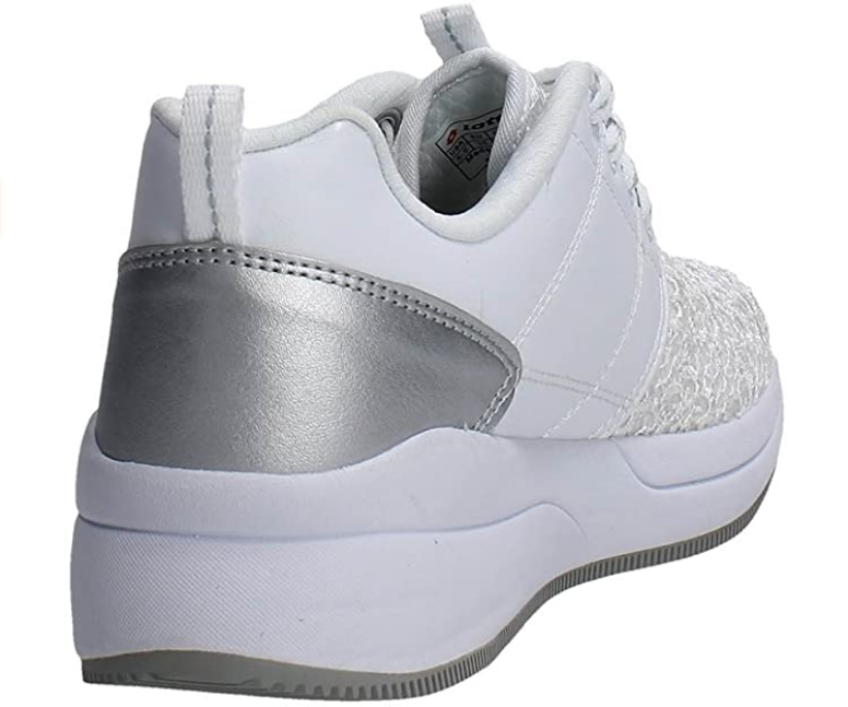 Lotto Iris II Amf S7660 Women's Walking Sneakers White Silver - 8059136444631