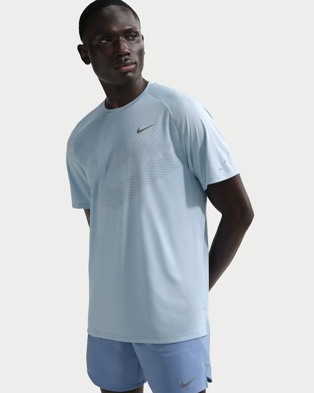 Nike Stride Maglia da running a manica corta Dri-FIT ADV – Uomo HV5203-440 Light Armory Blue