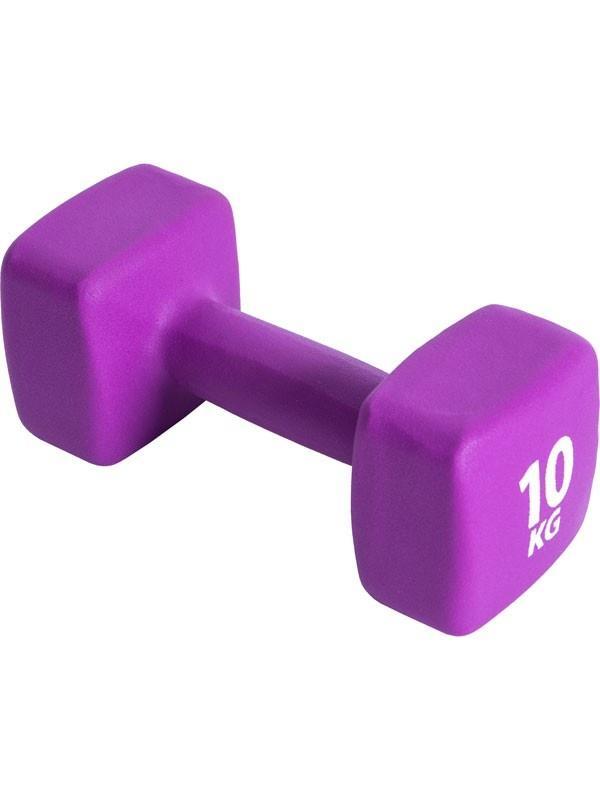 Pure 2Improve Neoprene Dumbbells 2x10kg P2I201460 - Purple Set DIVINE