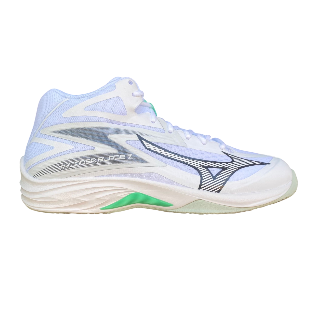 Mizuno Thunder Blade Z Mid V1GA237516 - Unisex White Volleyball Shoes