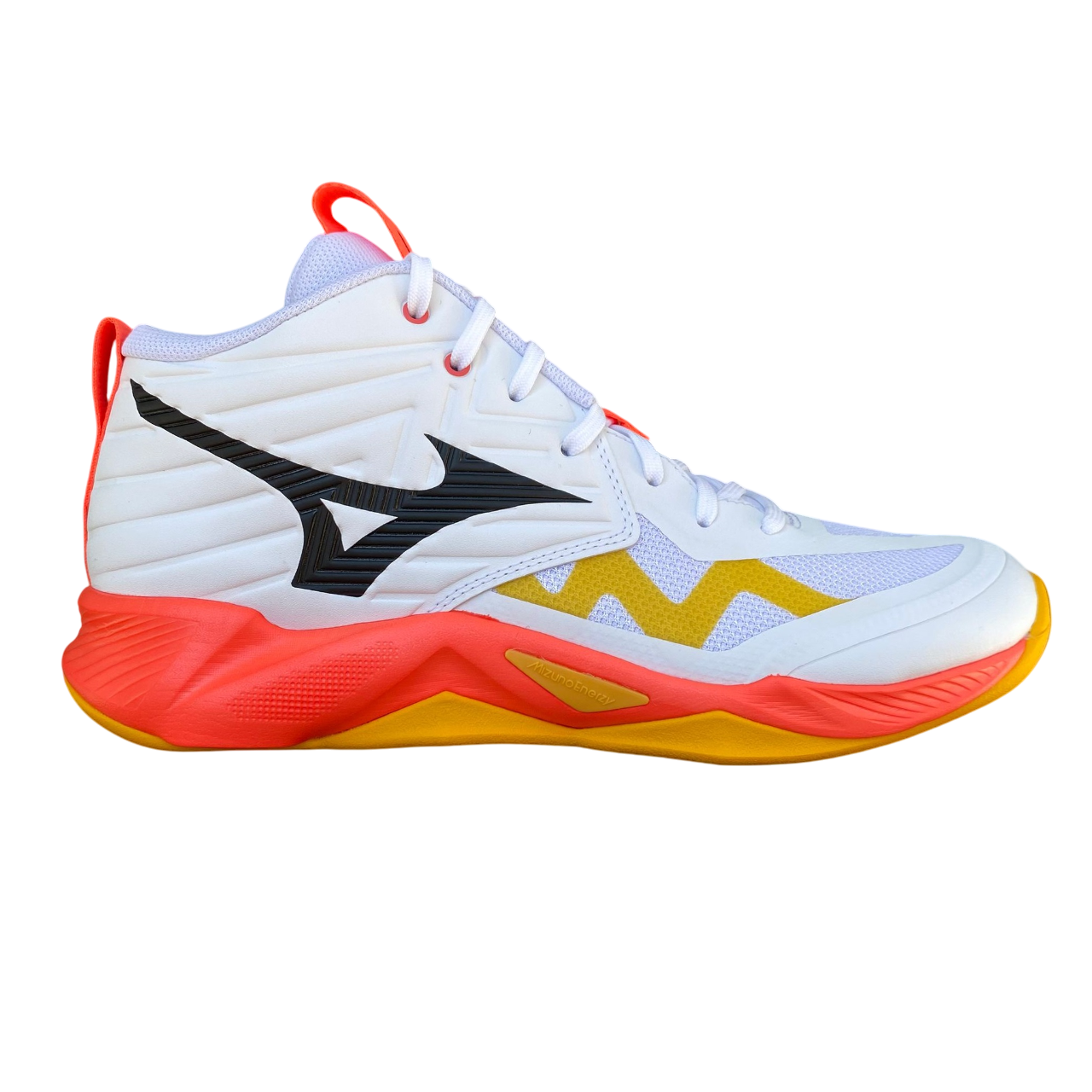 Mizuno Wave Momentum Pro Mid Scarpe Pallavolo Unisex Bianco Corallo - V1GA254501