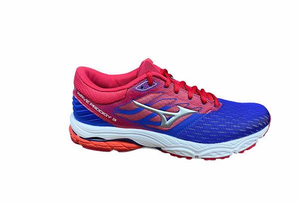 Mizuno Women's Running Shoe Wave Prodigy 3 J1GD201004 Blue-Silver-Pink