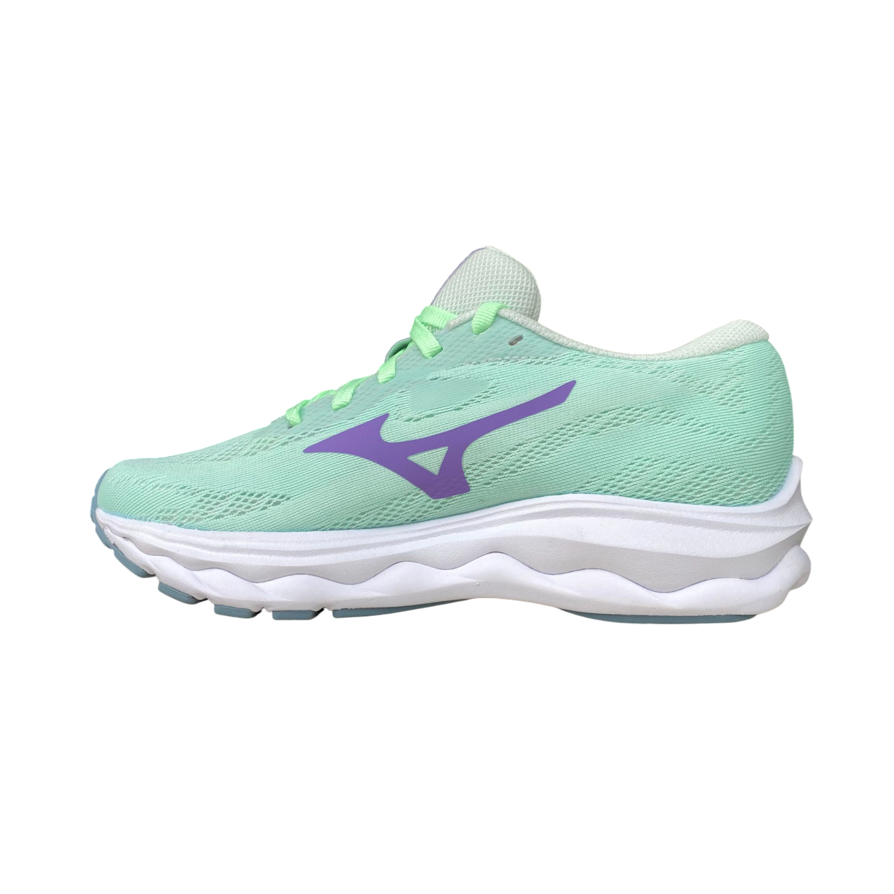 Mizuno Wave Serene J1GD245971 Women's Green Purple Cushioned Running Shoes
