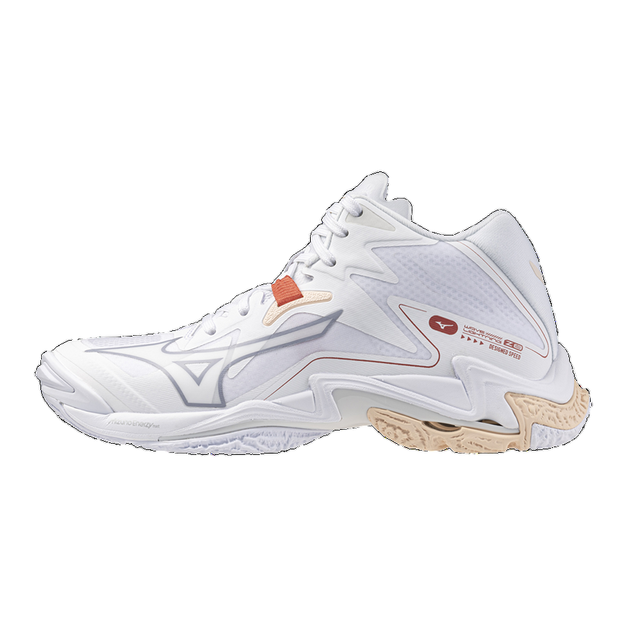 Mizuno Volleyball Shoe Wave Lightning Z8 Mid V1GC240525 white pink