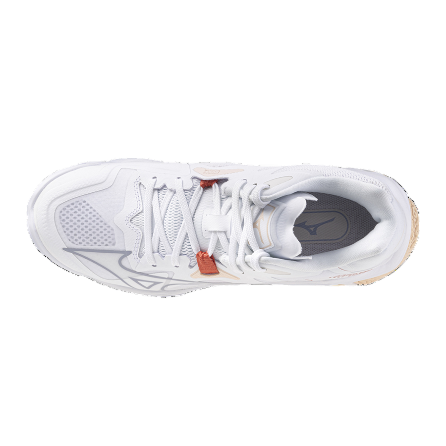 Mizuno Volleyball Shoe Wave Lightning Z8 Mid V1GC240525 white pink