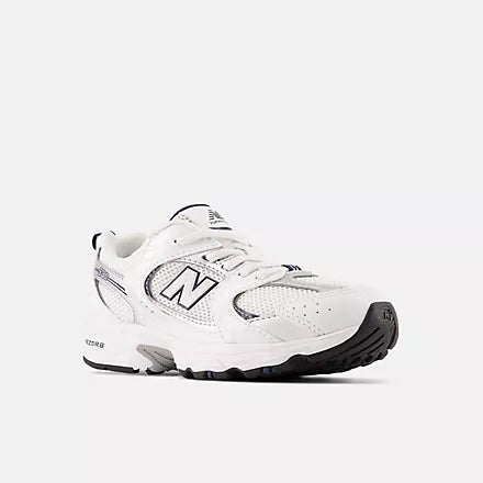 New Balance scarpa sneakers Junior 530 BUNGEE LACE PZ530SB1 bianco-argento