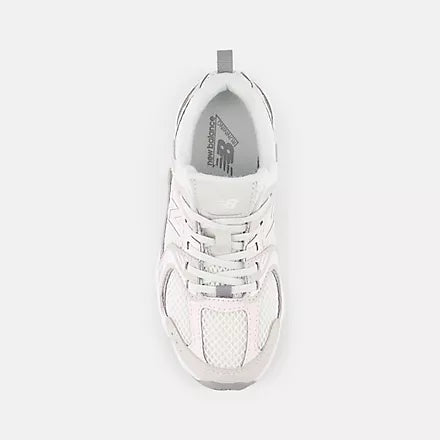 New Balance 530 Bungee Lace P5304AU Grigio-Rosa - Sneakers Junior Ragazza