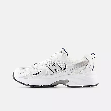 New Balance 530 Lace Lifestyle Sneakers Junior Bianco Argento - GR530SB1