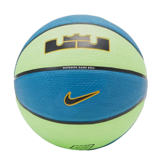 Nike Pallone da pallacanestro Lebron Playground verde-blu misura 7