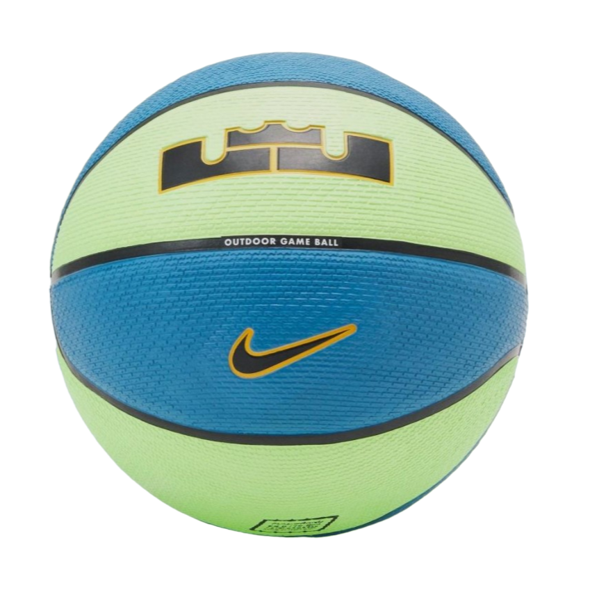 Nike Pallone da pallacanestro Lebron Playground verde-blu misura 7