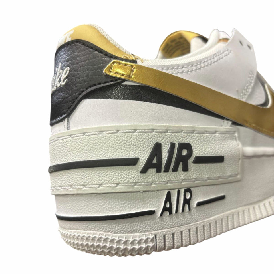 Nike Air Force 1 Shadow CI0919-125 Bianco Oro Nero