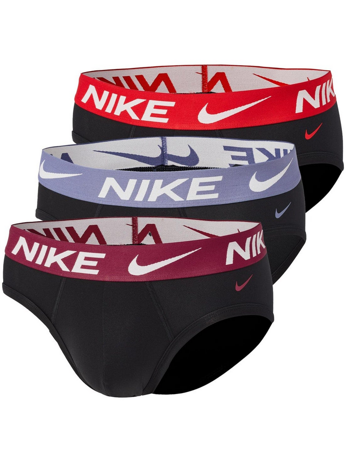 Nike HIP BRIEF 3PK ke155 031 Nero - Set 3 Slip Uomo Micro Dri-Fit Comfort e Traspirabilità