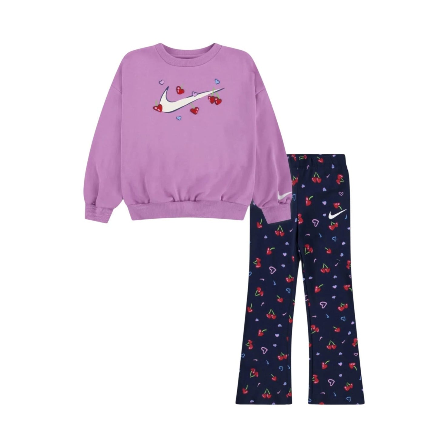 Nike Tuta Sportiva Bambina 36N667-U90 Viola Blu