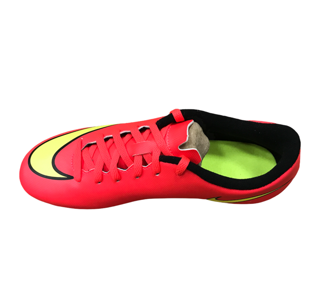 Nike Men's Mercurial Vortex II FG Soccer Cleats 651647 690 Crimson Yellow