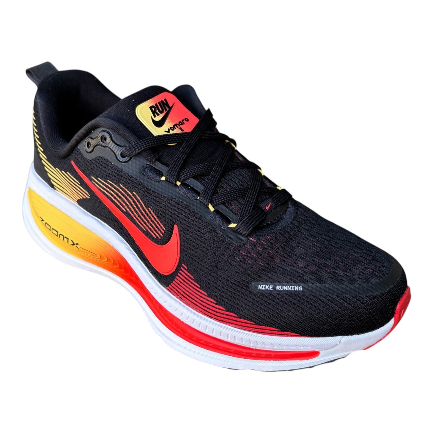 Nike Vomero 18 HM6803-016 Scarpa Running Uomo Nero Crimson