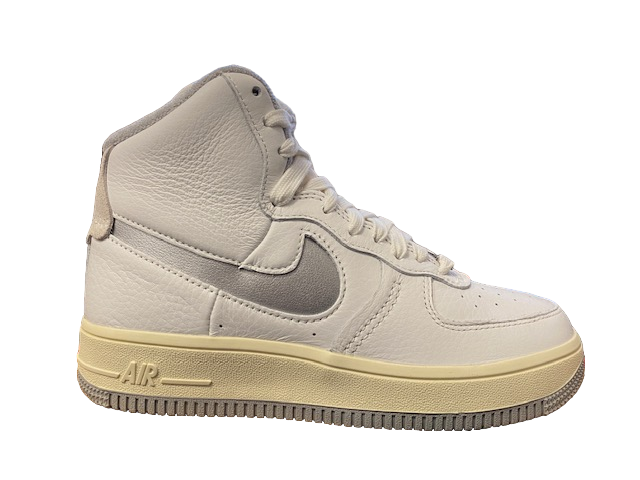 Nike Air Force 1 High Sculpt Lifestyle Sneakers Donna Bianco Latte Argento - DC3590/101