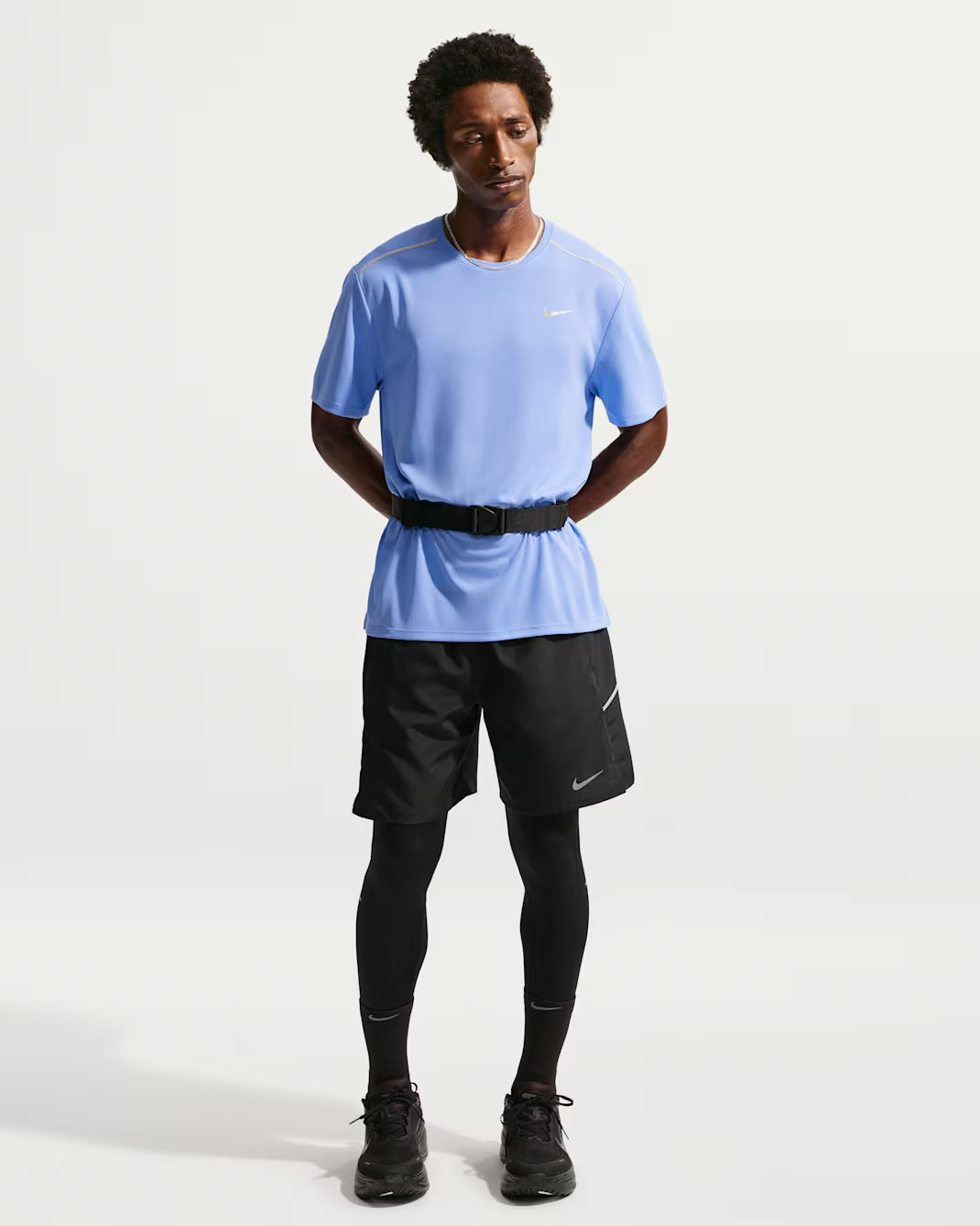 Nike Miler T-Shirt Running Uomo Bluette - IF2082-494