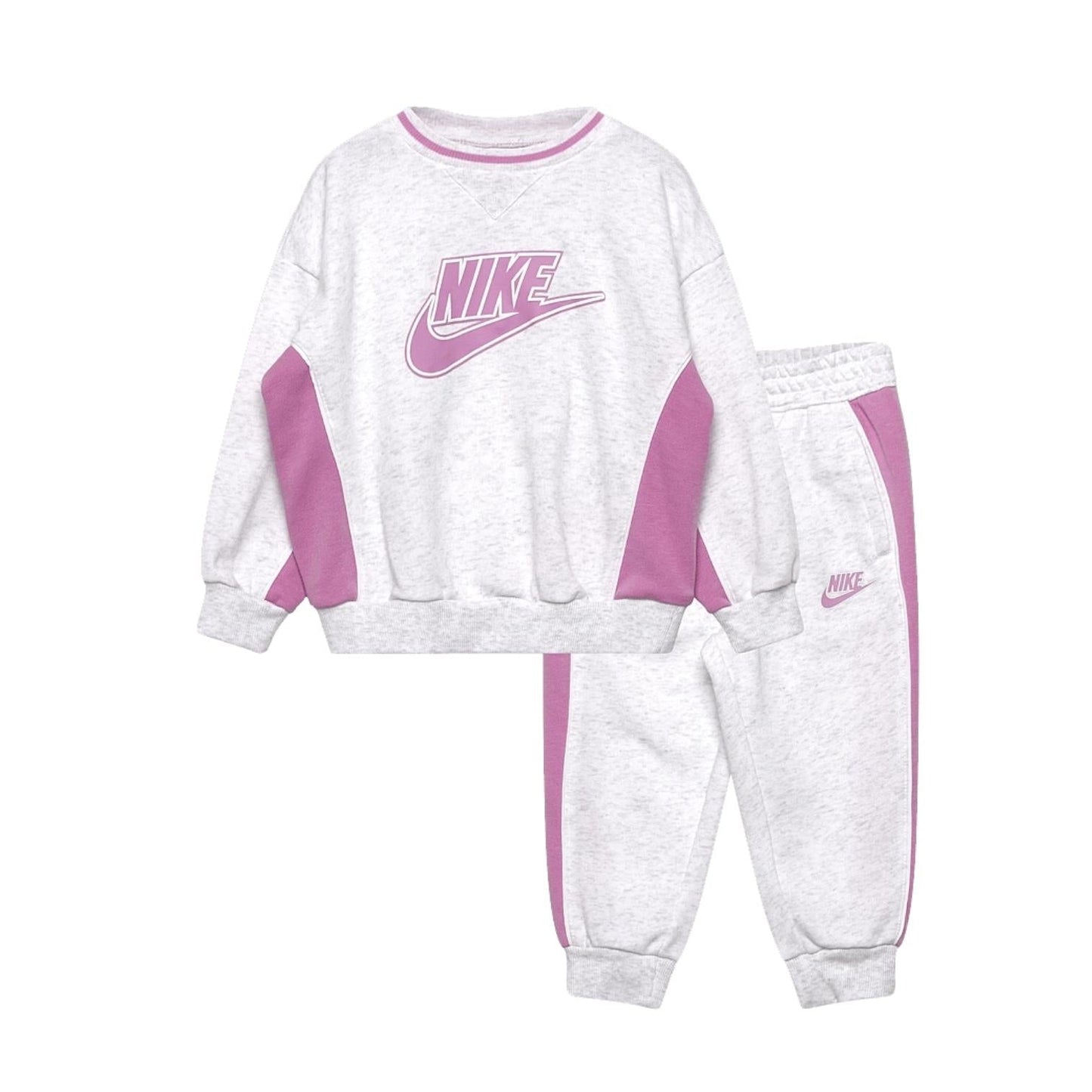 Nike Tuta Baby Color Blocked 36N697-X58 Grigio Rosa