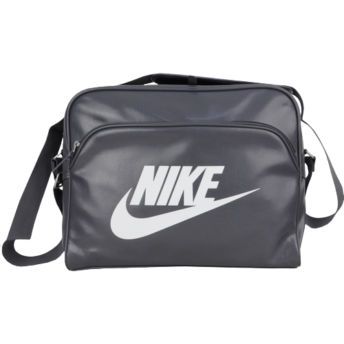 Nike borsone a tracolla 17 litri con tasca per pc portatile BA4271 021 grigio
