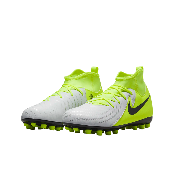 Nike Phantom Luna II Academy AG Junior Football Boot FJ2605-003 Silver-Yellow