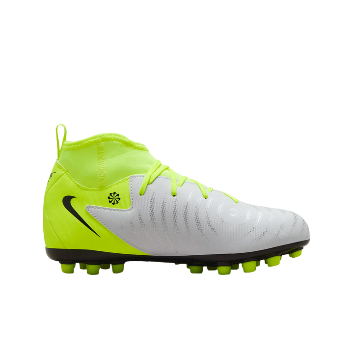 Nike Phantom Luna II Academy AG Junior Football Boot FJ2605-003 Silver-Yellow