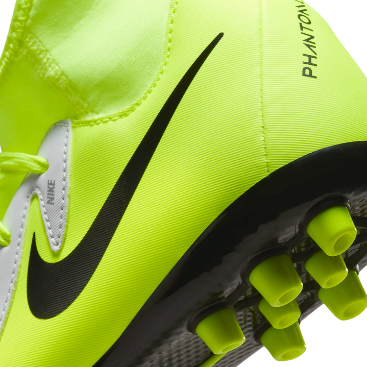 Nike Phantom Luna II Academy AG Junior Football Boot FJ2605-003 Silver-Yellow
