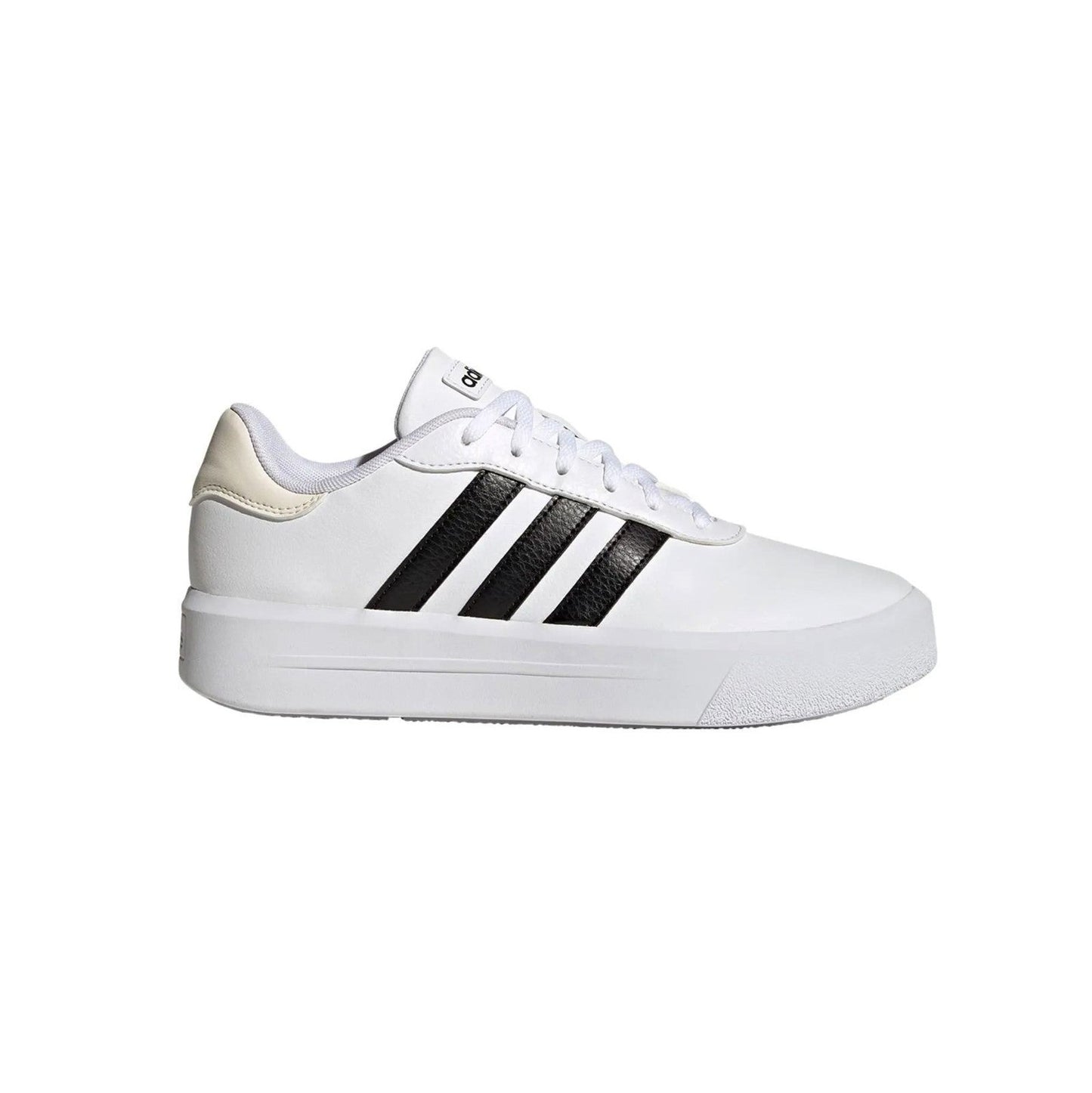 Adidas Women's Court Platform Wedge Sneakers HQ4532 White Black