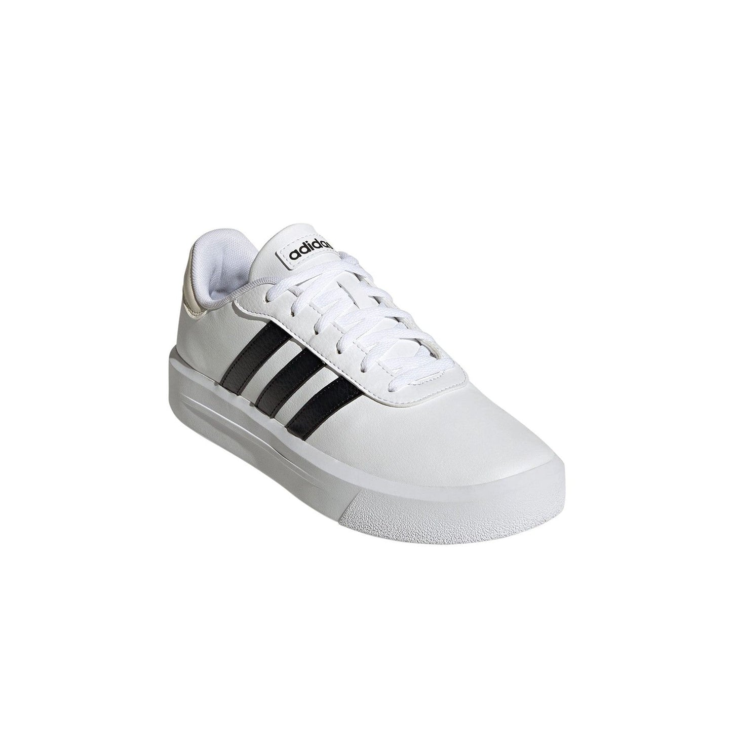 Adidas Women's Court Platform Wedge Sneakers HQ4532 White Black