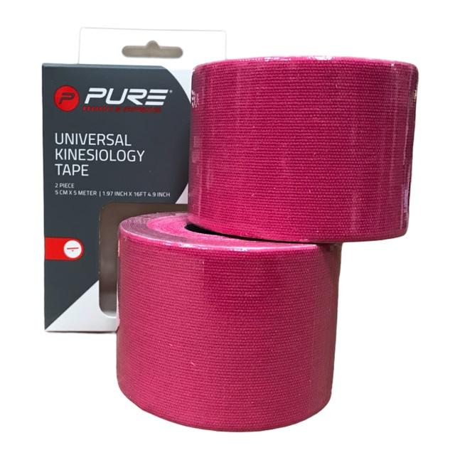 2Improve KINESIOLOGY TAPE Neuromuscular Bandage 5x5 cm Pink (2 Rolls)