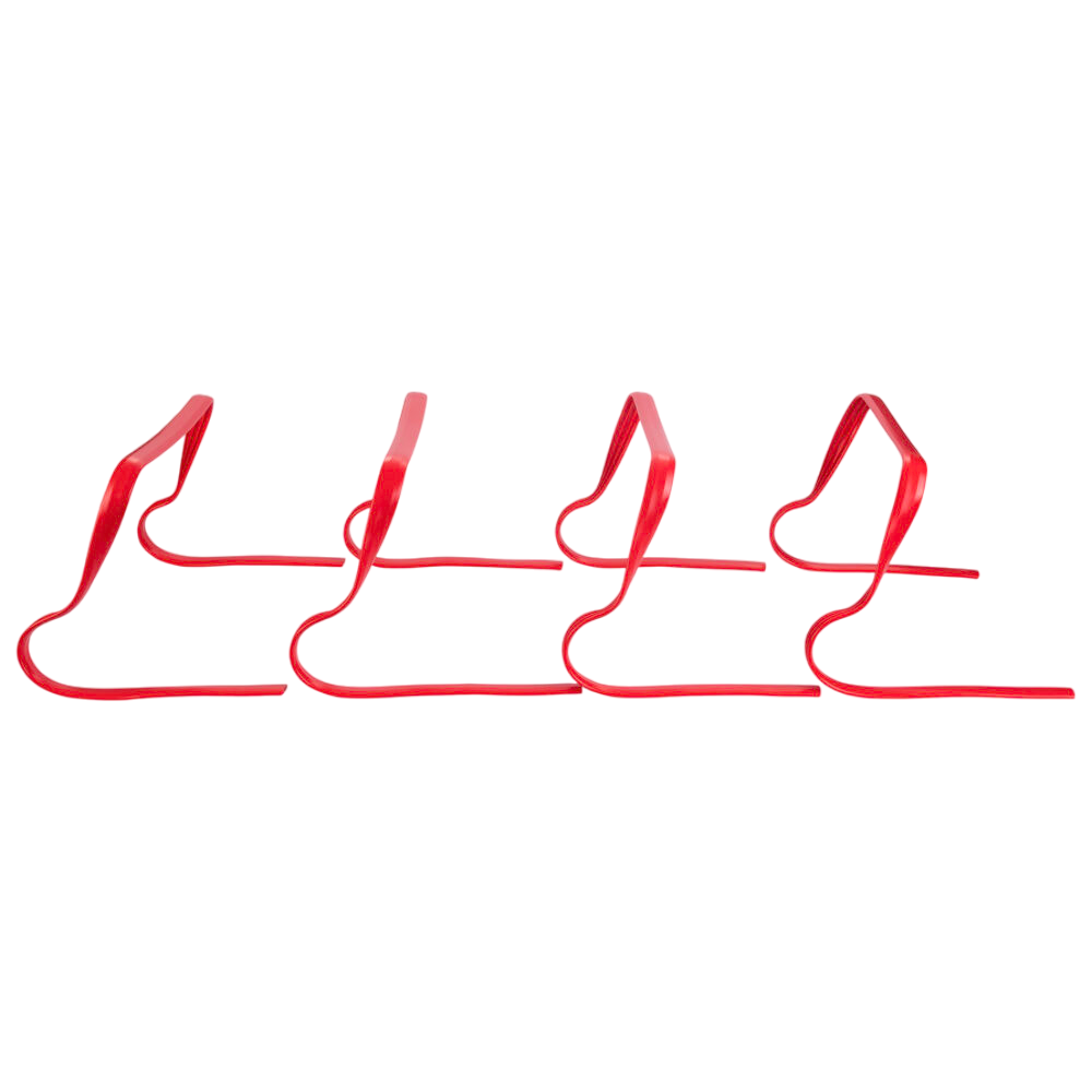 2Improve Set of 4 Flexible Hurdles 14cm P2I361170 red