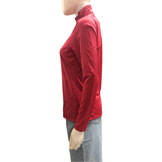 Mizuno Women's Active Hybrid Dry Ls Hz Half Zip Running Technical Top J2GC1714 61 Rose Red